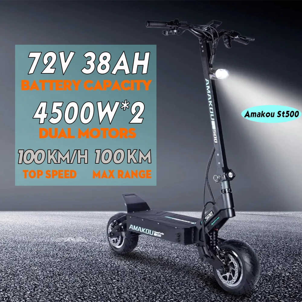 

TOURSOR EU USA Seated Powerful 10000W Dual Motor 62MPH Max Speed 100 KM Long Ranges Large Battery Escooter