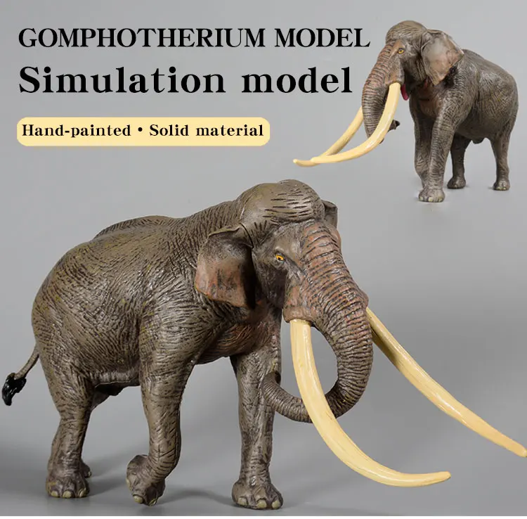 Afrikanische Wildtiere Palaeoloxodon Elefant Modell Actionfiguren PVC Lernspielzeug Figur für Kinder Geschenk – Detail 1