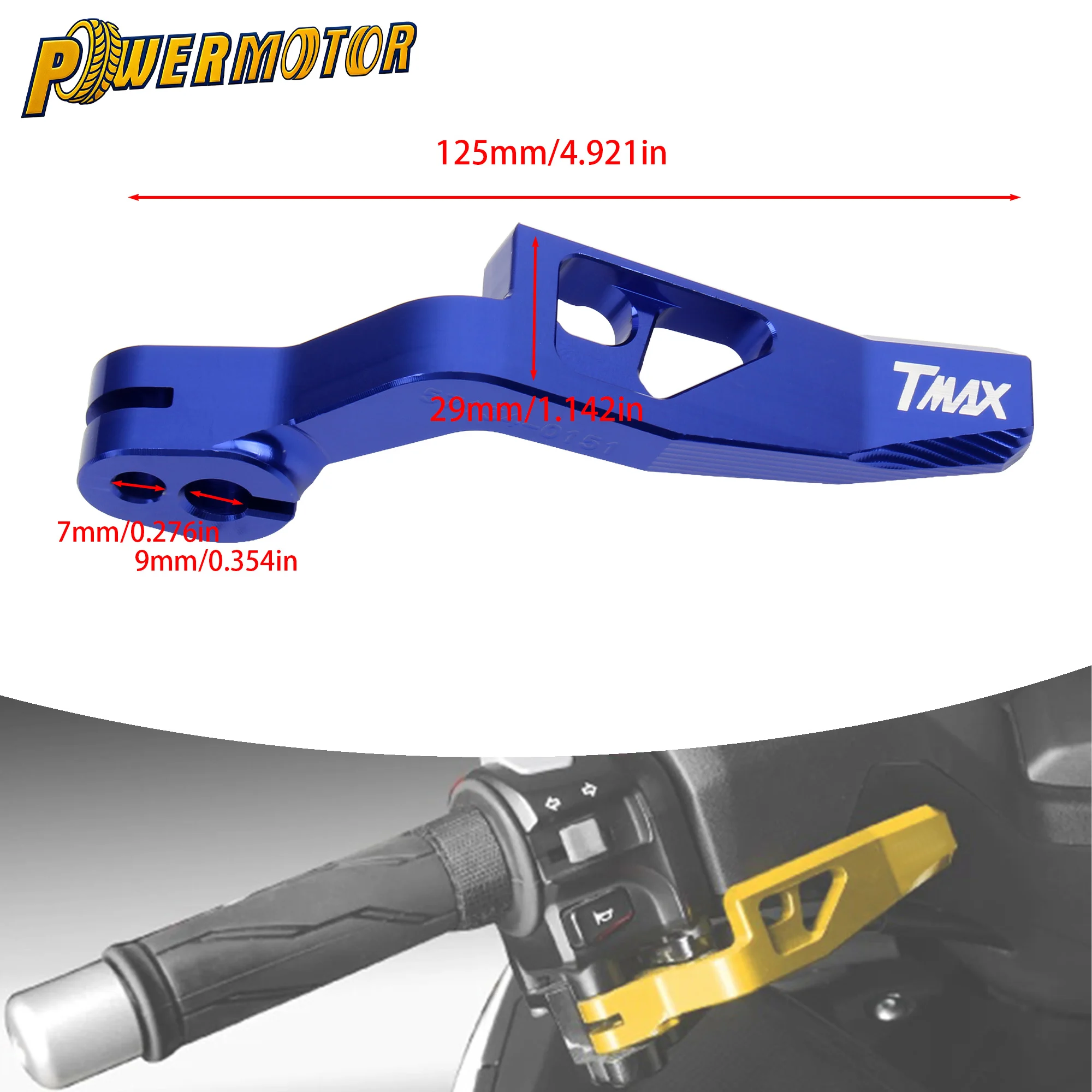 

For Yamaha TMAX 500 530 560 XP500 XP530 T-MAX SX DX MAX TECH Motorcycle CNC Parking Brake Lever Handbrake Lever Aluminum Parts