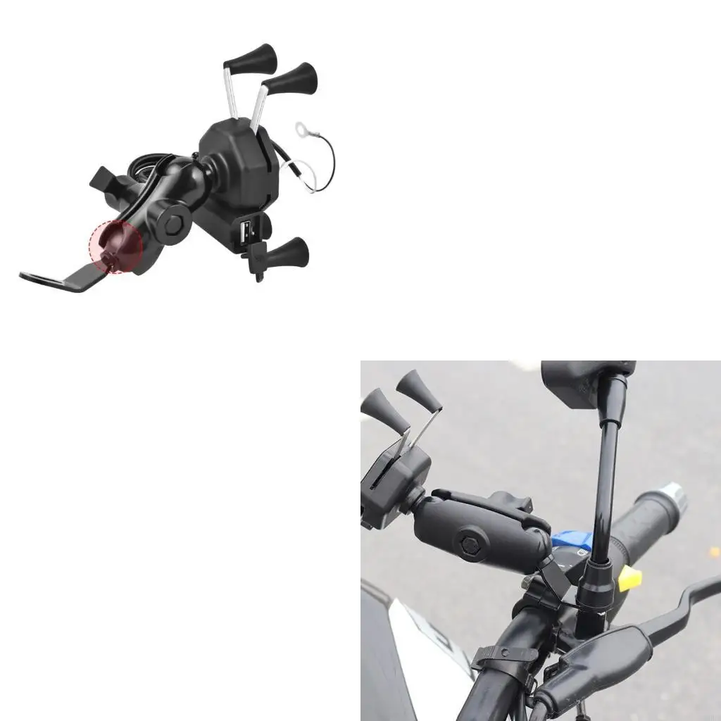 Q6PA Angled Base Work For  Camera Smartphone Mount Base Motorcycle Accessories