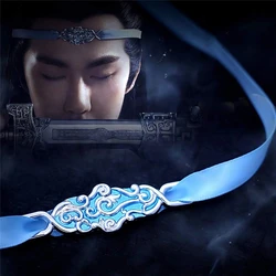 Lan Wangji 헤어 쥬얼리 Mo Dao Zu Shi Yaoi 머리띠 코스프레 야만인 악마 재배의 그랜드 마스터 Hanfu 액션 피규어 장난감