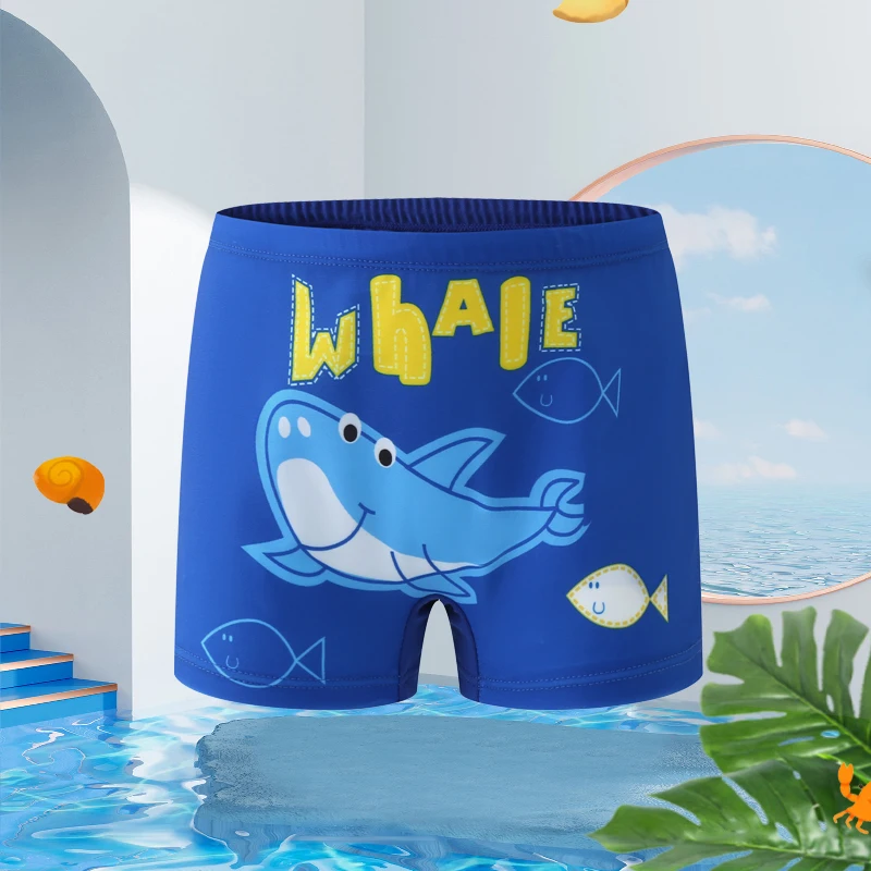 2024 Summer Baby Boys Swimming Trunks For 2-12Years Kids Beach Shorts Cartoon Pattern Swimsuit Shorts Baby Bathing Suit Swimwear