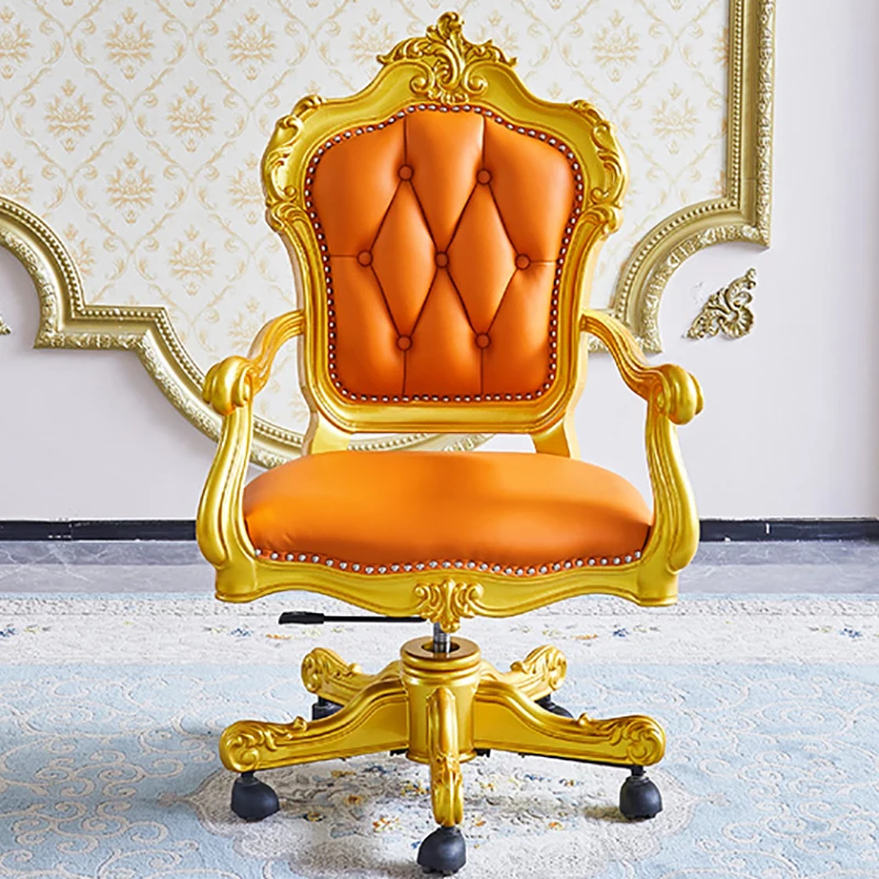 Sedie direzionali con ruote di lusso Designer in pelle Sedia da ufficio con accento moderno Sedia da ufficio portatile di design Silla Oficina Mobili