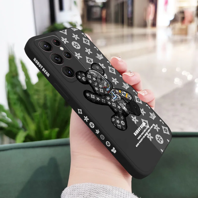 Mechanical Bear Phone Case For Samsung Galaxy S25 S24 S23 S22 S21 S20 S10 S10E Ultra Plus FE Note 20 Ultra Plus Cover - náhled 5