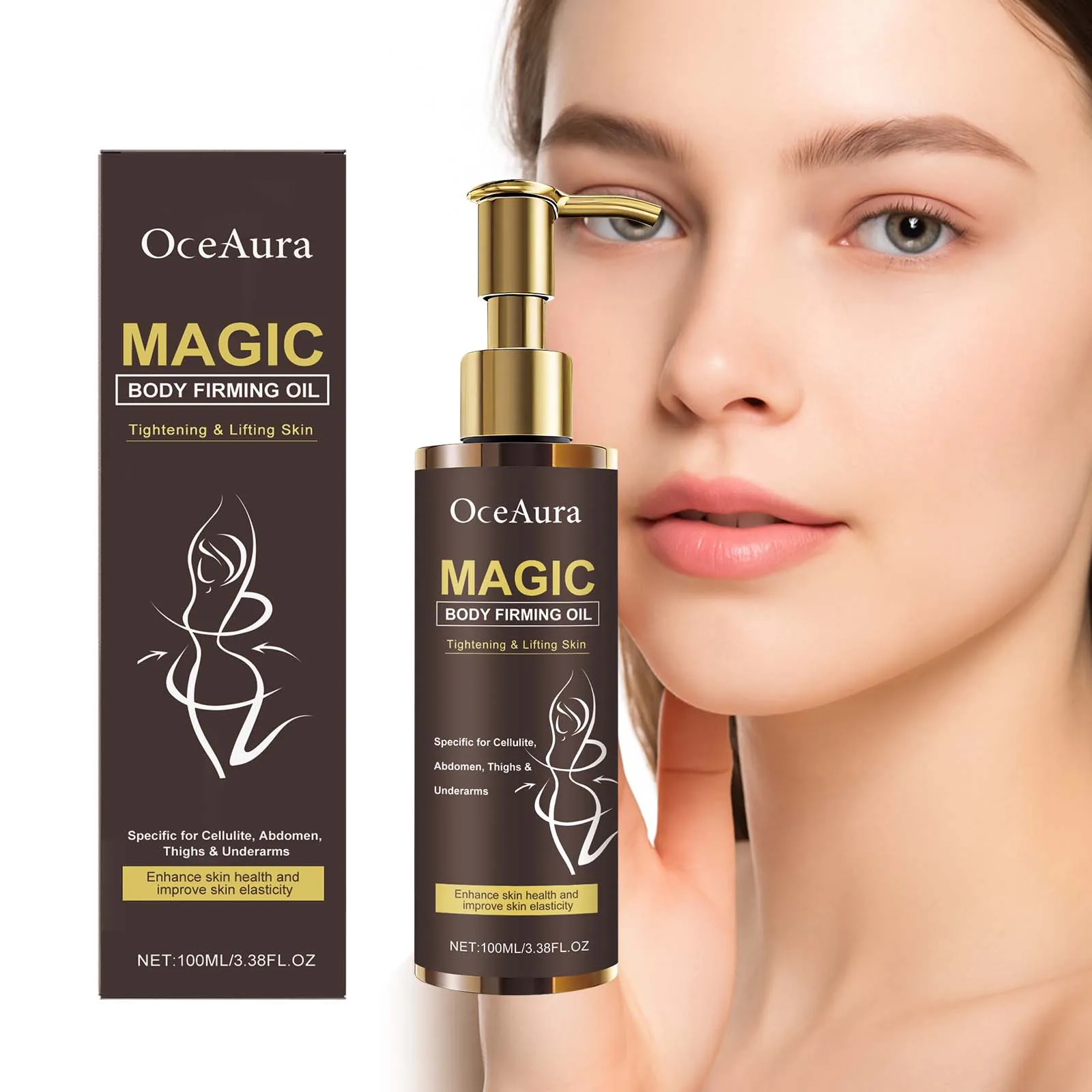 Aceite corporal con semilla de uva, aceite de Camelia, hidratante ligero para piel seca, rápida absorción, nutritivo, suave, fórmula para el cuidado de la piel