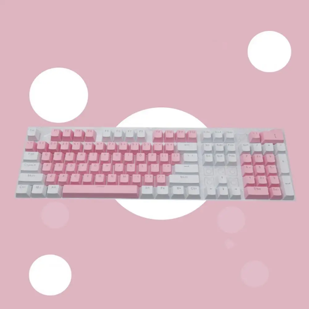 Anti-Skid Backlit ABS Keycaps substituição para teclado mecânico, 104pcs