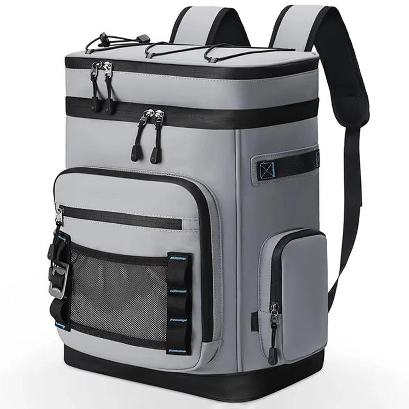 30L Wasserdichter Isolierter Kühler-Rucksack für Männer und Frauen Auslaufsicherer Kühler-Rucksack für Camping Strand Angeln Picknick Reisetasche – Detail 8