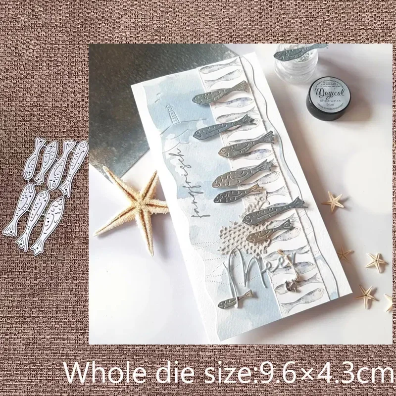 

New Design Craft Metal stencil mold Cutting Dies ocean fish decoration scrapbook die cuts Album Paper Card Craft Embossing