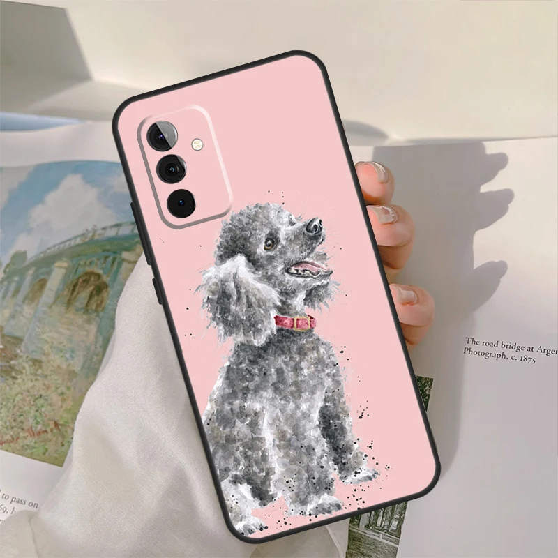 Poodle Dog Case For Samsung Galaxy A53 A33 A23 A13 A52 A32 A22 A12 A50 A51 A71 A14 A24 A34 A54 Cover