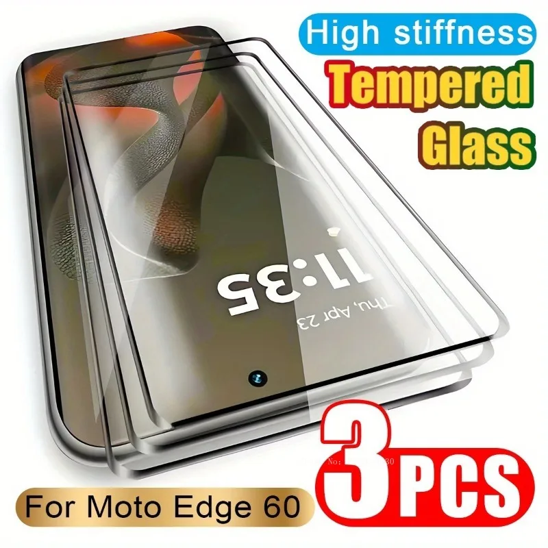 

3 шт. закаленное стекло HD для Motorola Edge 60 Fusion, противоскользящие защитные пленки для Motorola Edge 60 Pro 60, гладкая пленка для стилуса