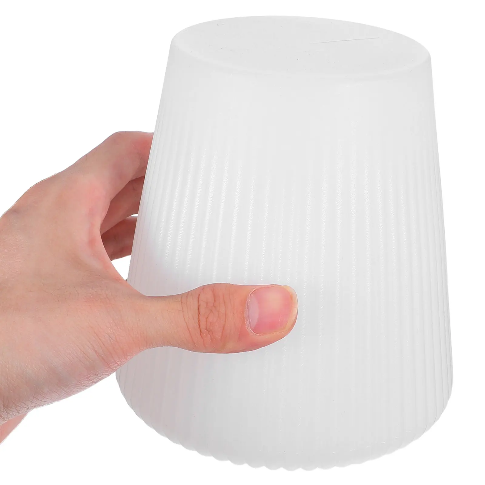 Plastic Lampshade E27 10Mm Aluminum Aperture Conical Light Diffuser Lamp Shade Cover for Living Room Dining Workspace Hotel
