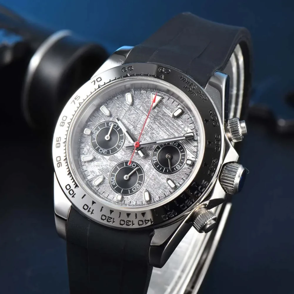 

Многофункциональный хронограф 39 мм, мужские кварцевые наручные часы VK63, водонепроницаемые, модные, деловые, с сапфировым стеклом