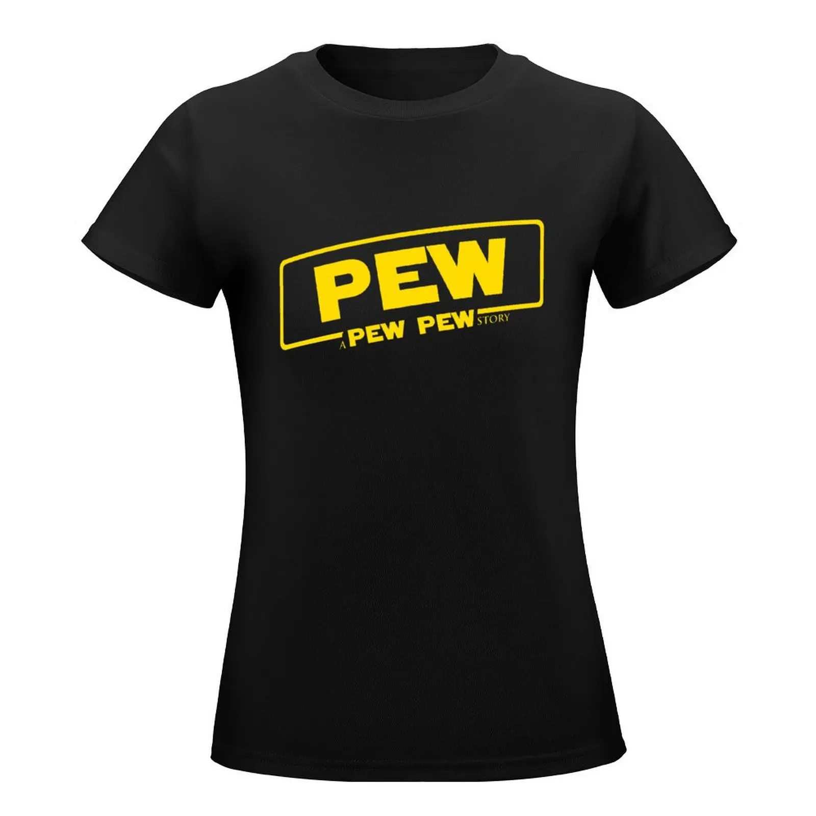 A Pew Pew Story T-Shirt summer top Female clothing shirts graphic tees Blouse t-shirt dress for Women plus size sexy