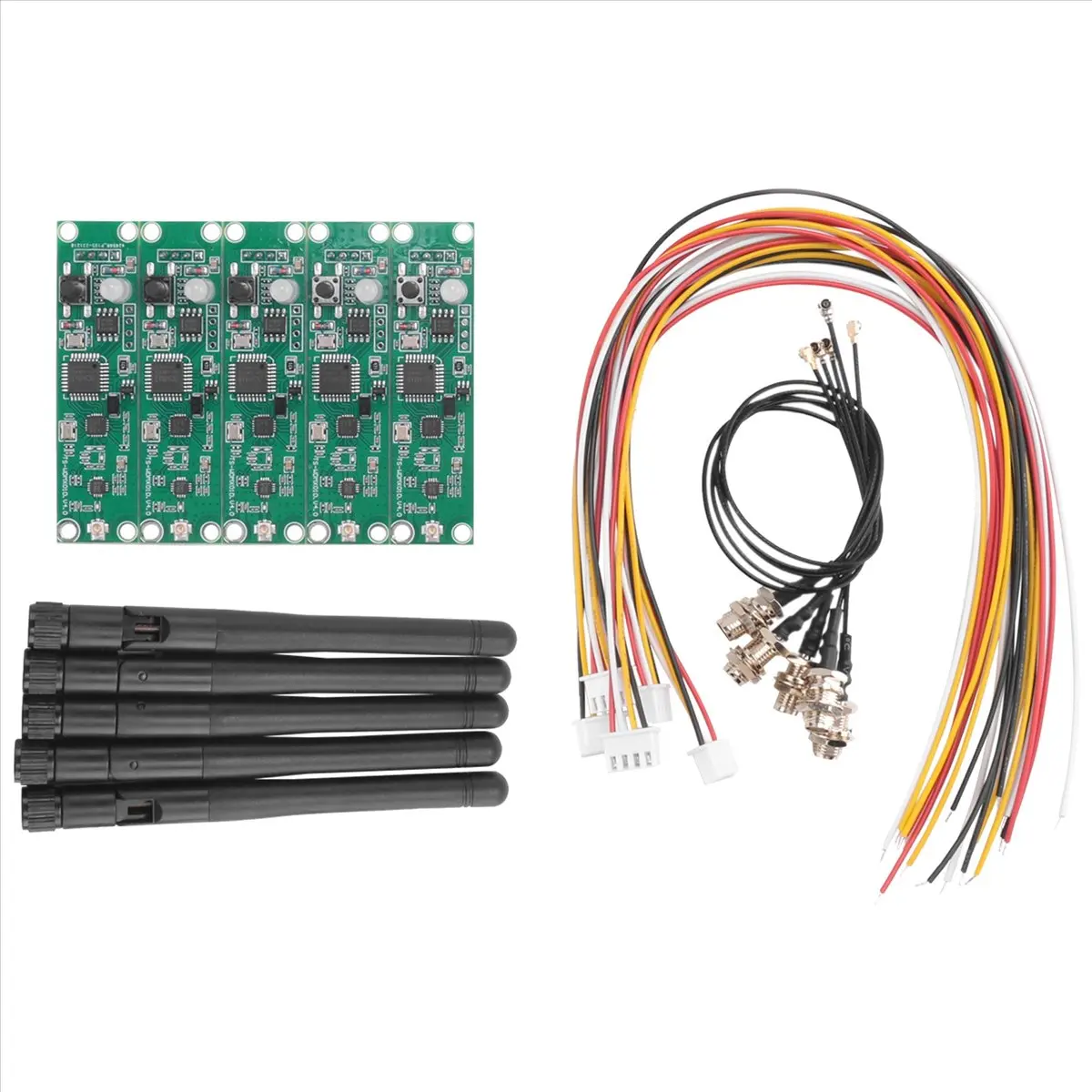 

Новый заводской комплект: 5 шт. беспроводных модулей 2,4 ГГц (передатчик-приемник) 2-в-1 с антенной для сценического освещения