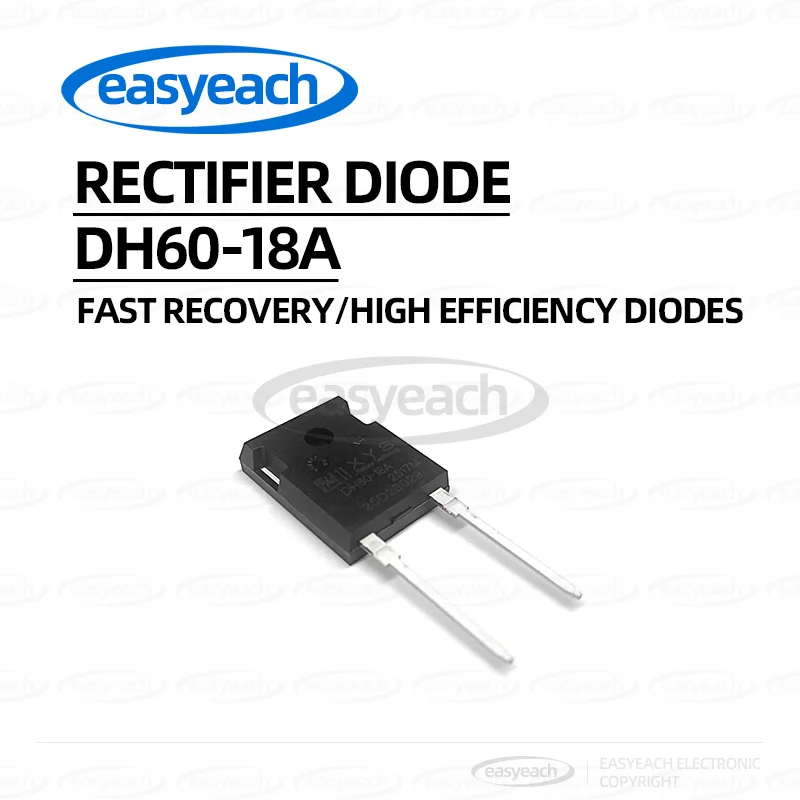

DH60-18A TO-247-2 60A1800V Выпрямительный диод со сверхбыстрым восстановлением Автономный высокоэффективный диод