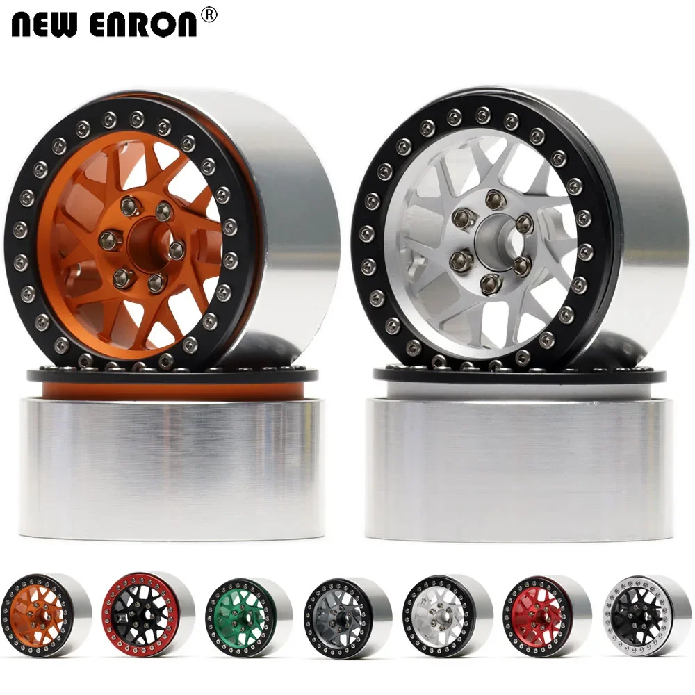 

NEW ENRON Metal CNC 2.2 inch Beadlock Wheels Hub Rim for 1/10 RC Crawler Axial SCX10 SCX10 II 90046 90053 RR10 TRX-4 YETI KM2