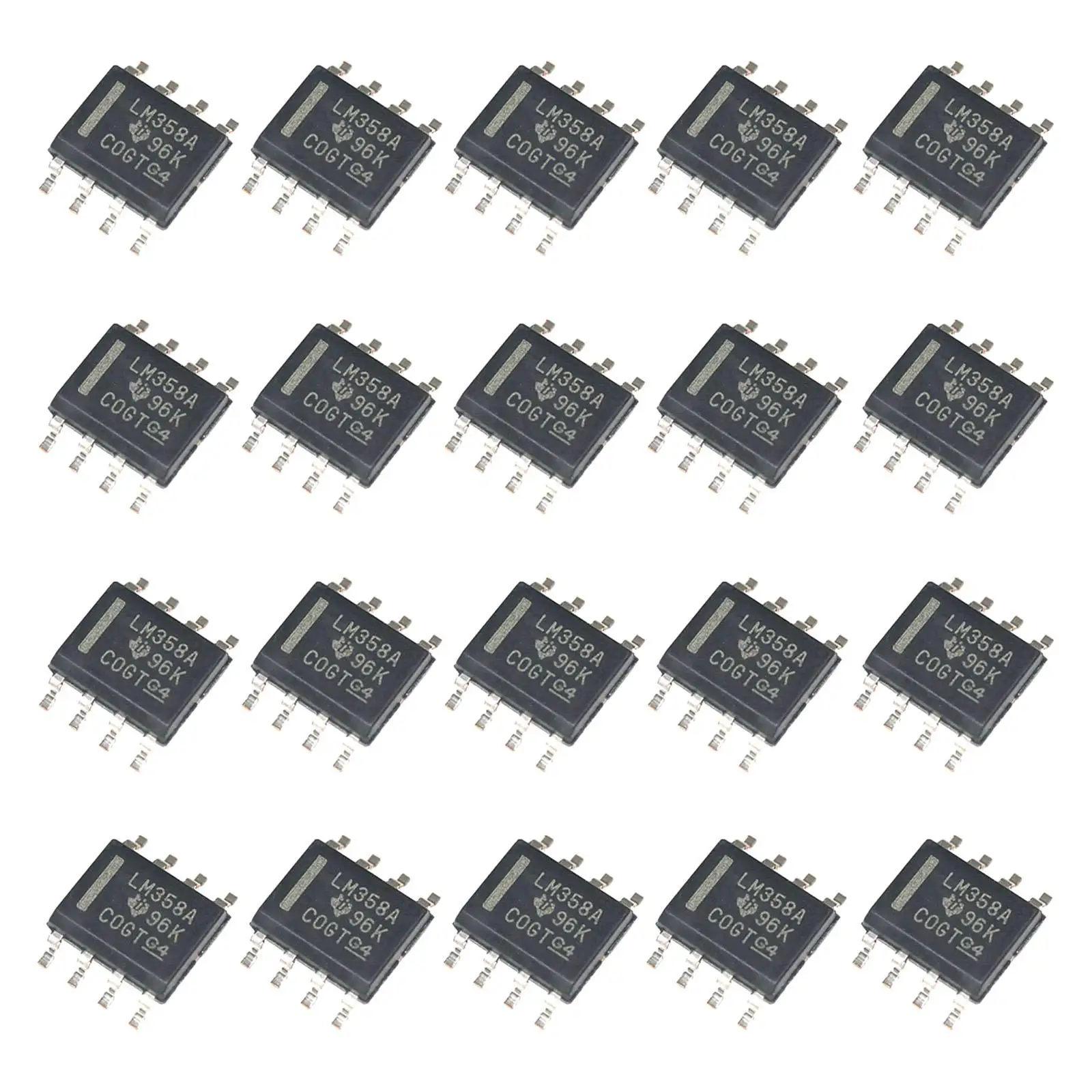 2x20 Pieces Dual Operational Amplifier Low Power IC Chip for Replacement Parts
