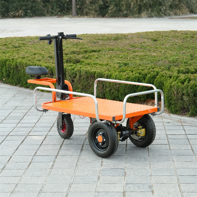 

Excellent Price Three-Wheel Electric Motor Power Wheelbarrow Iron Construction Site Concrete Material Wheelbarrow