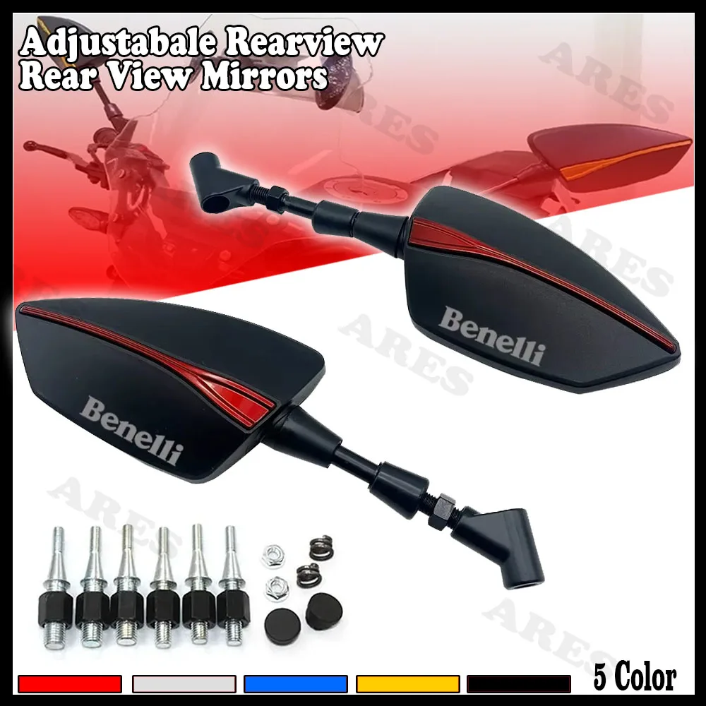 For Benelli 180s 302s TNT 125 135 150 250 300 600 BN 302 s 8/10MM Universal Adjustabale Rearview Mirror Side Rear View Mirrors