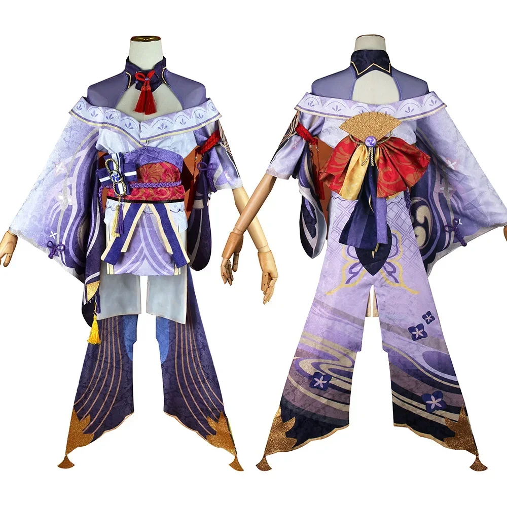 Anime Beelzebul Raiden Cosplay Game Genshin Impact Raiden Shogun Cosplay disfraz pelucas Halloween carnaval disfraces para mujeres