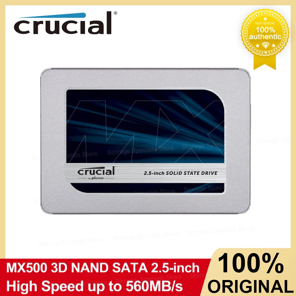 Crucial MX500 SSD 500GB 1TB 2TB 4TB 3D NAND SATA 2.5-inch up to 560MB/s speed Internal Solid State Drive For Laptop Hard Disk