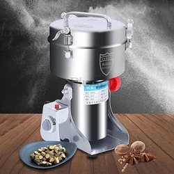 2500G 304 Stainless Steel Grinder Machine Commercial Large-scale Crusher Household Mill Powder Ultra-fine Grinding Machine Mill