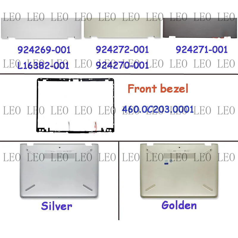 MY Lower bazel back shell for HP Pavilion X360 14-BA 14M-BA TPN-W125