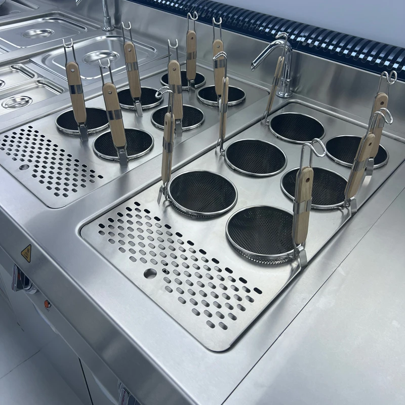 

TLF Commercial Pasta Noodle Cooking Machine Energy Saving Electric Noodles Pasta Cooker with Cabinet Automatic Lift