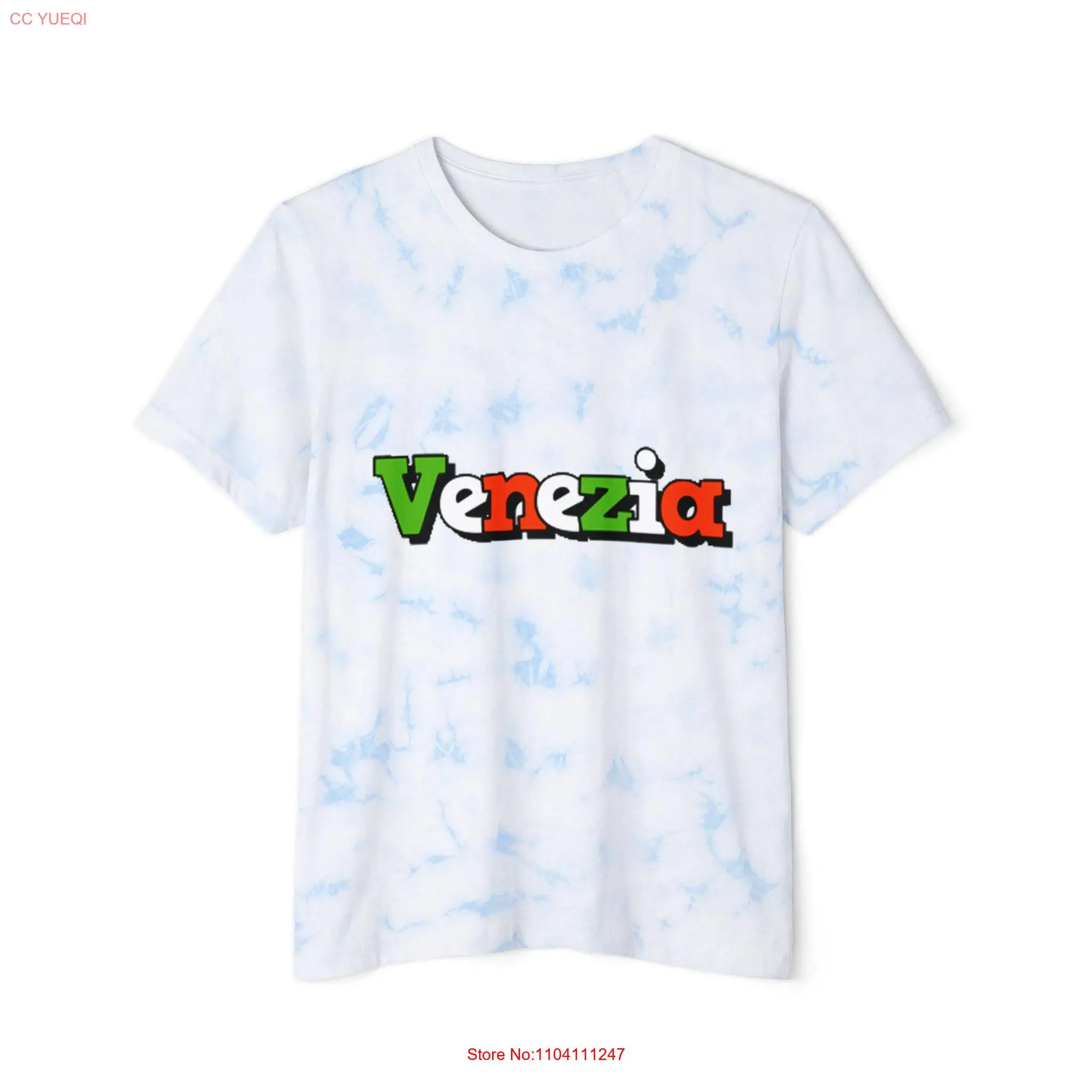 FWD Fashion Tie Dyed T Shirt Venezia Italy long or short sleeves