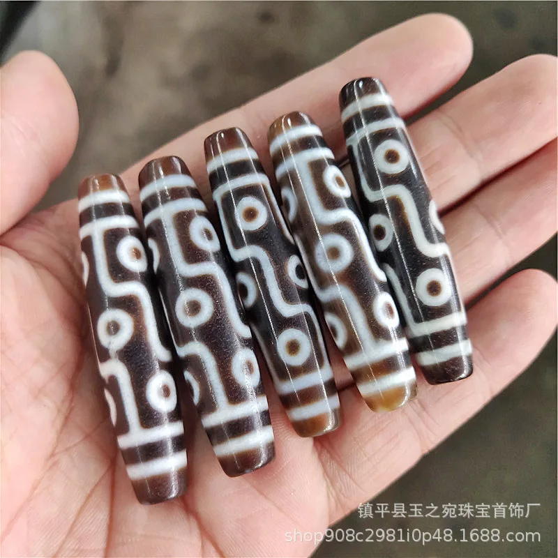 Dzi Bead Pendant Ag…