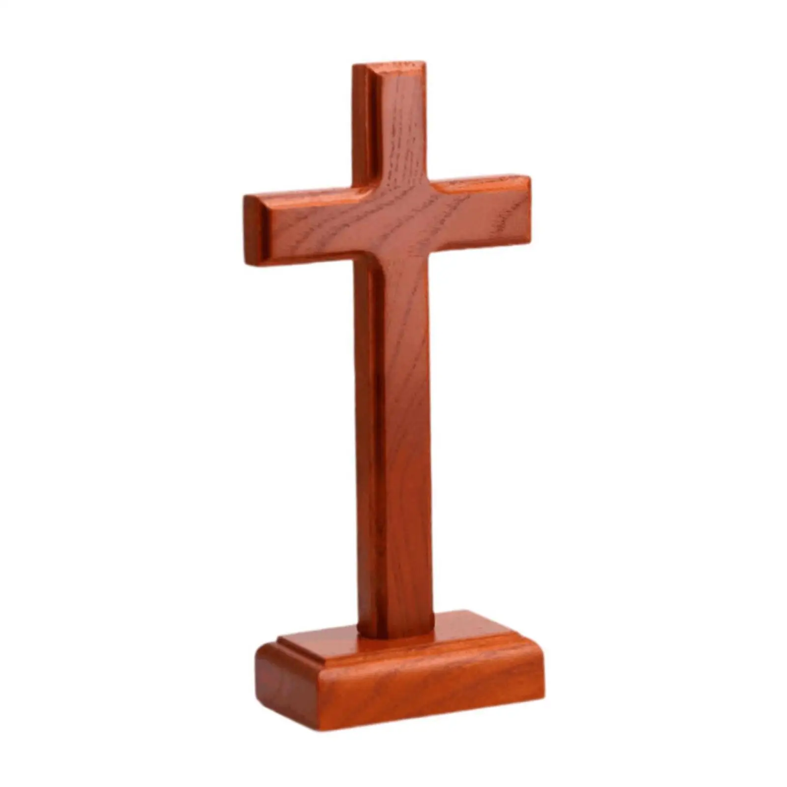 Wooden Cross,Catholic Crucifix,Handmade Easter Decor Christmas Sign Spiritual Religious Christian Jesus Cross for Home