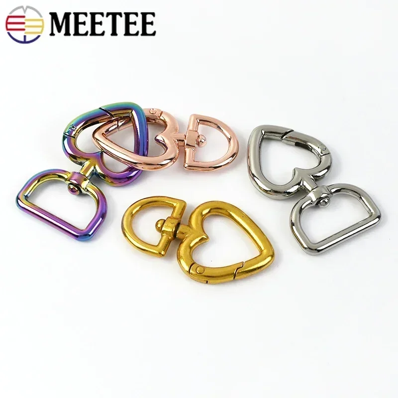 5/10/20Pcs 20/13mm Metal Bag Buckle Carabiner Trigger Snap Clip Hook Keychain Webbing Strap Belt Clasps DIY Hardware Accessories