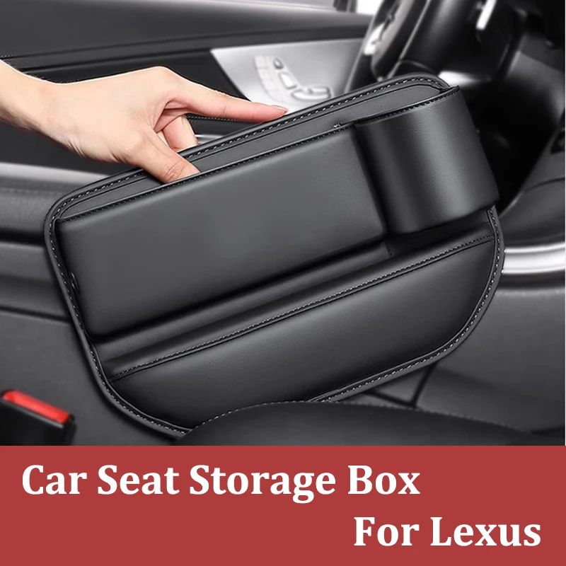 Car Styling Leather Bag For ES200 ES260 IS250 GS300 GX400 NX300 RX350 RX450h LX570 Car Seat Crevice Storage Box