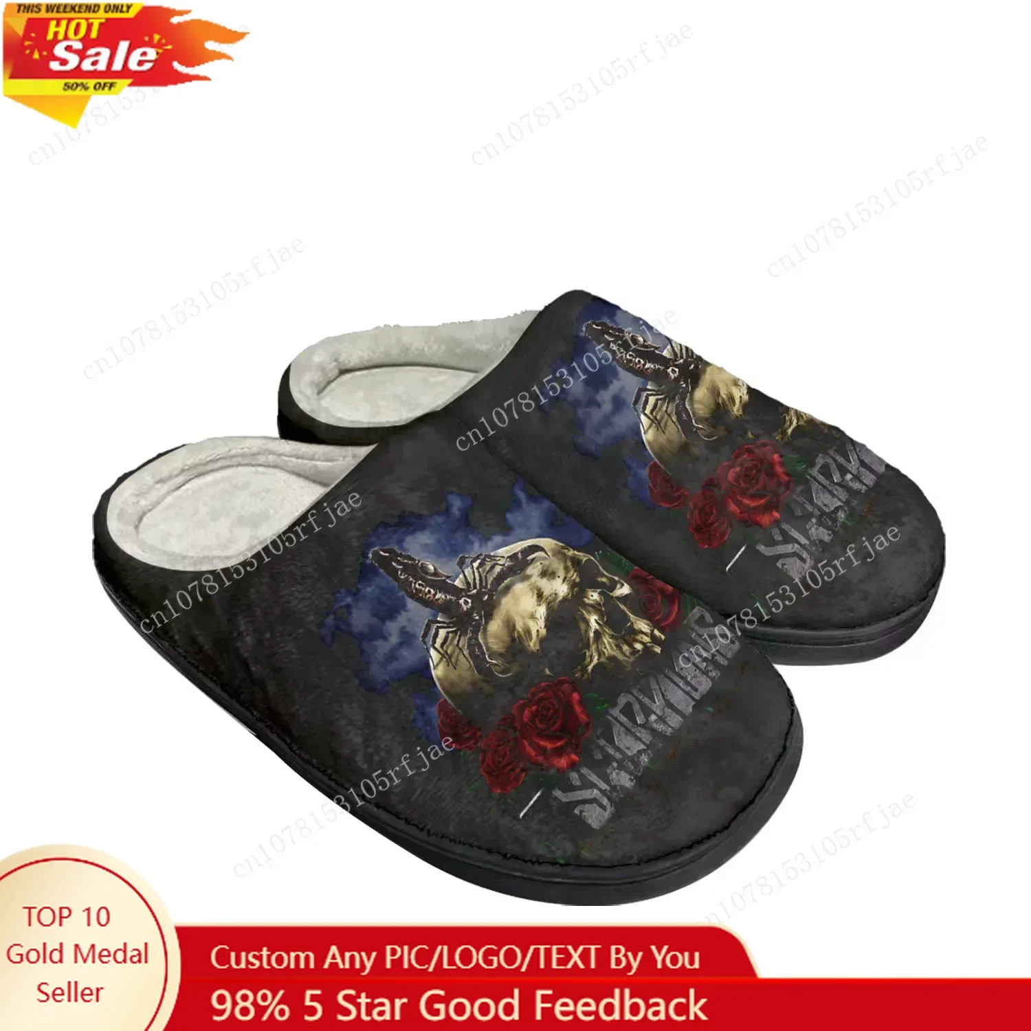 

Scorpions Metal Rock Band Home Cotton Custom Slippers Mens Womens Sandals Plush Bedroom Casual Keep Warm Shoe Thermal Slipper