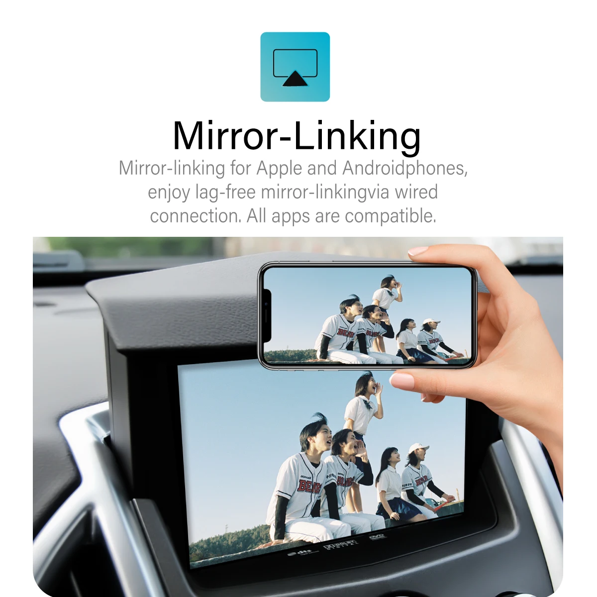 CarPlay اللاسلكي لكاديلاك CTS SRX ATS-L XTS 2009 10 11 12 17 18 سنة بويك أندرويد مرآة وصلة AirPlay وظيفة CarPlay