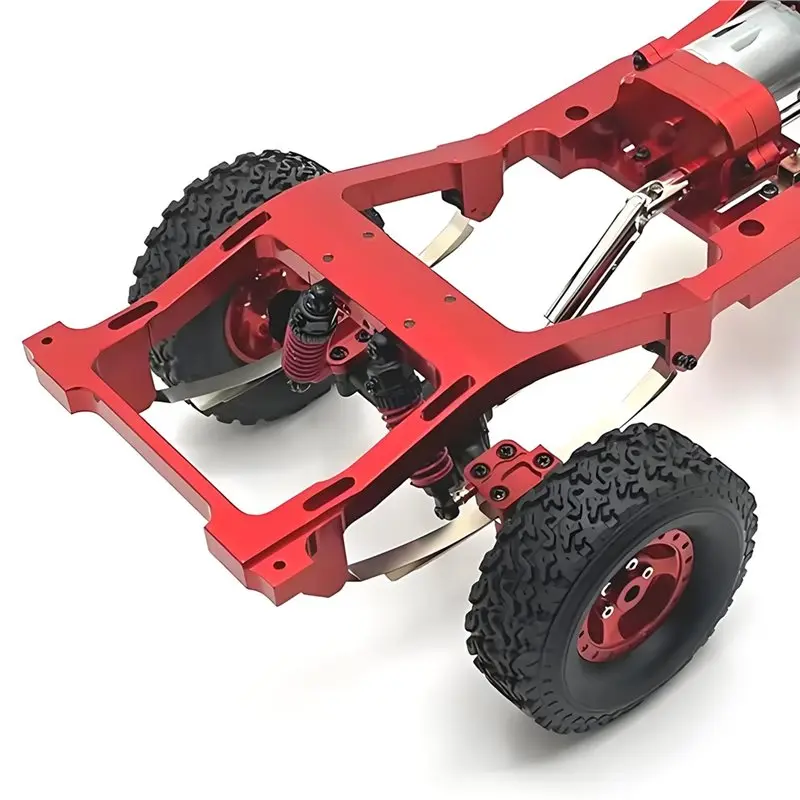 A84F-For MN1/12 For MN82/78/168/99S LC79V2RC Car Metal Medium Wave Box Assembly Gear Cover Upgrade Gearbox Frame Medium Wave Box