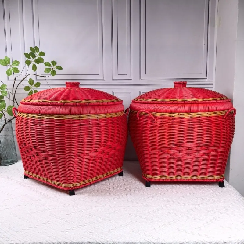 Wedding Storage Basket Handmade Woven Basket Living Room Children Toy Baskets Bedroom Large Capacity Clothes Organizer Container