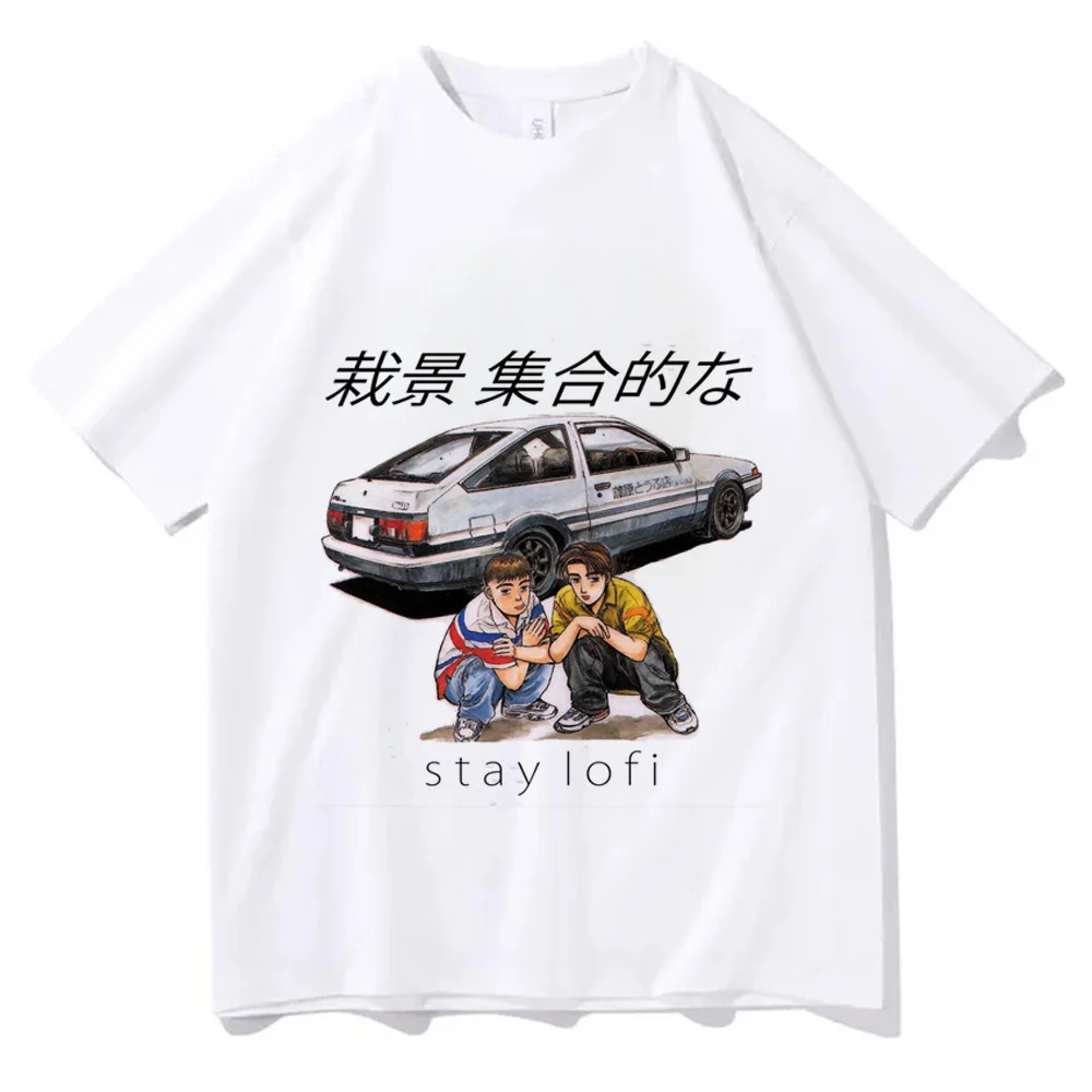 Initial d t-shirt shoujo alternative  manga cutecore Retro top tees gyaru scene  cutecore emo meme