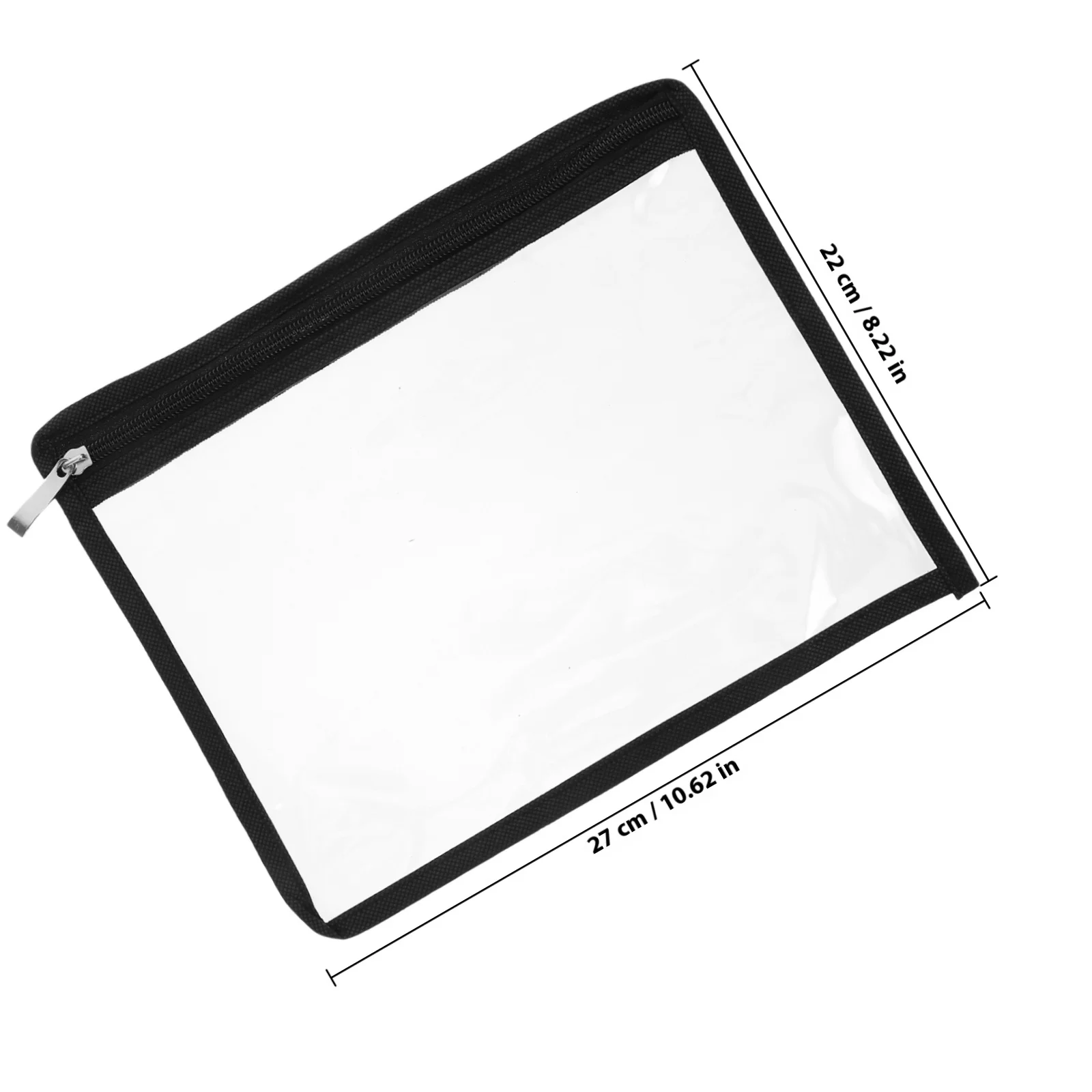 6 قطع من أكياس أقلام الرصاص المصنوعة من مادة PVC الشفافة المقاومة للماء لتنظيم مستندات السفر ومنظم تخزين المكياج