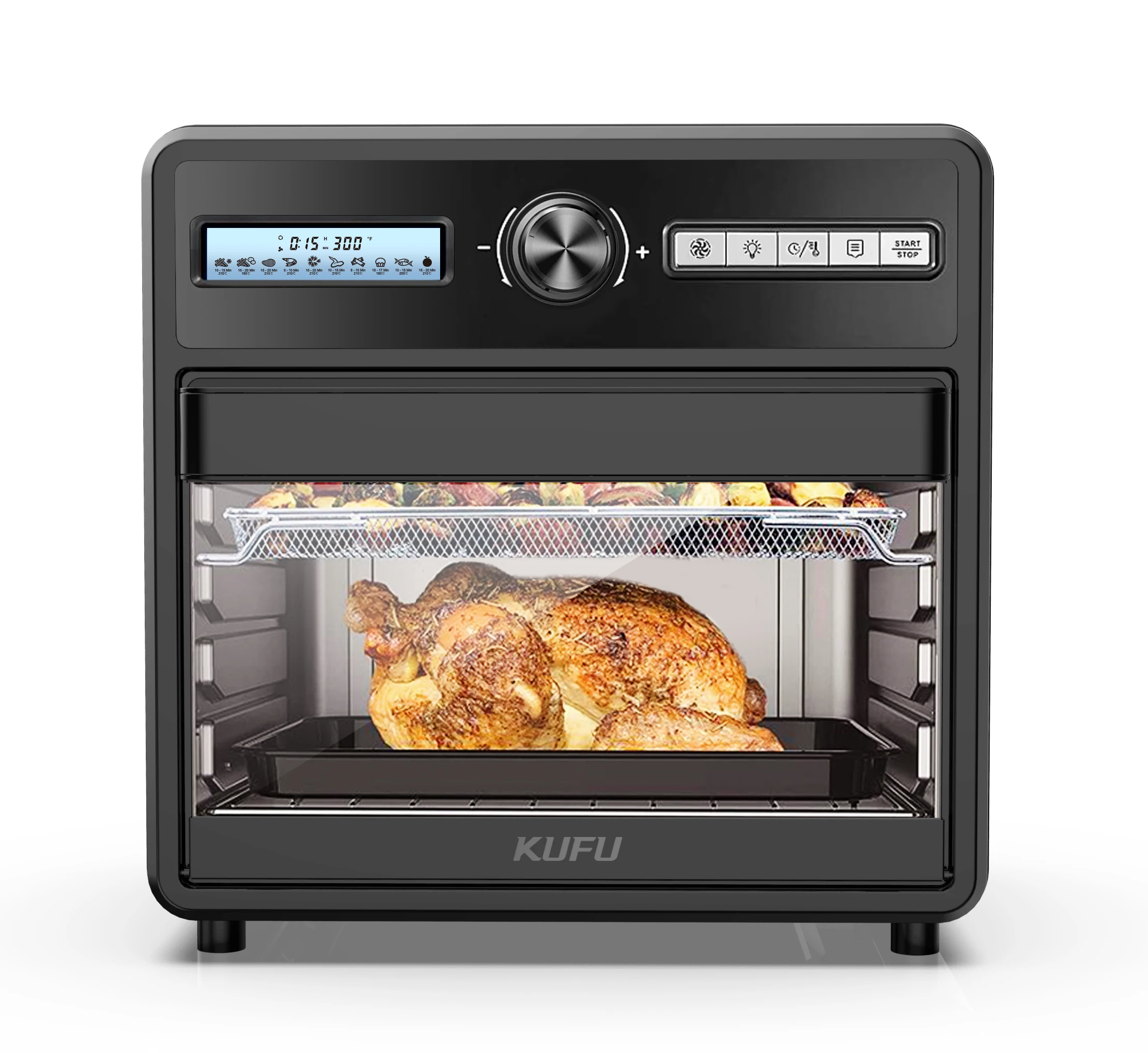 Shiren Air Fryer Oven,15L Air Fryer Toaster Oven Combo for Large Family, 1500W Convection Oven with Dehydrator