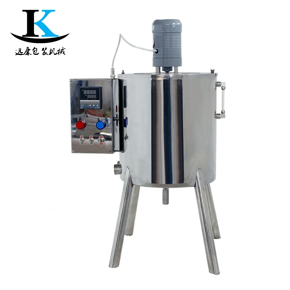 YK good quality 15/30L Heating Stirring Filling Machine,mixing and heating paste filling machine with mixing and heating