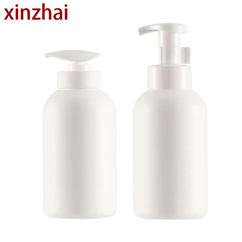 White plastic 300ml shower gel bottle, lotion press bottle 500ml shampoo and conditioner dispenser shampoo dispenser