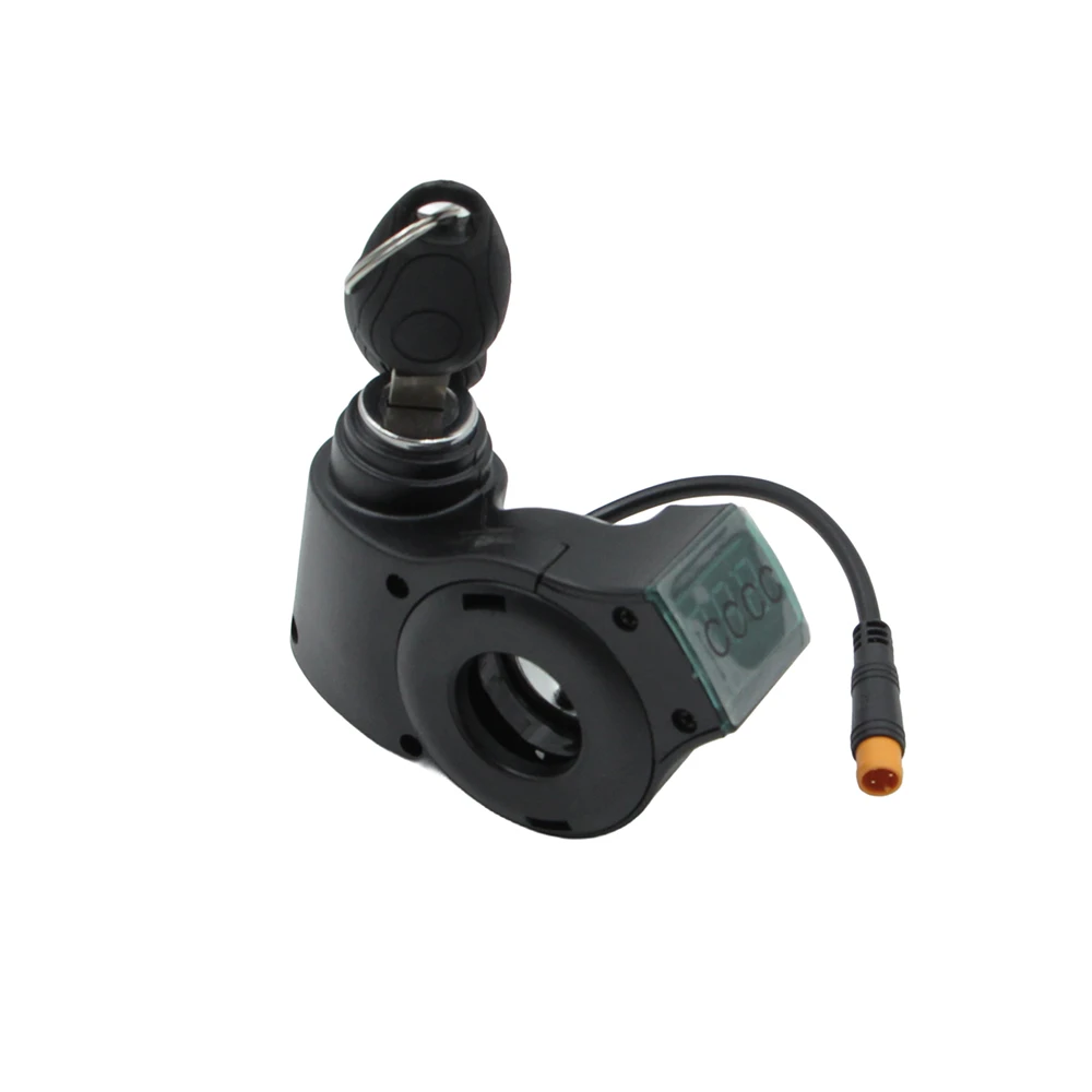 Universelles 3-Pin Wasserdichtes Digitales Voltmeter mit Zündschloss für KUGOO M4 M5 XiaoMi M365 Elektroroller-Ersatzteile