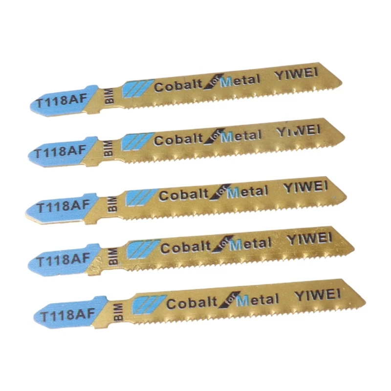 5 uds HCS T118AF hojas caladora madera Metal corte rápido hoja recíproca