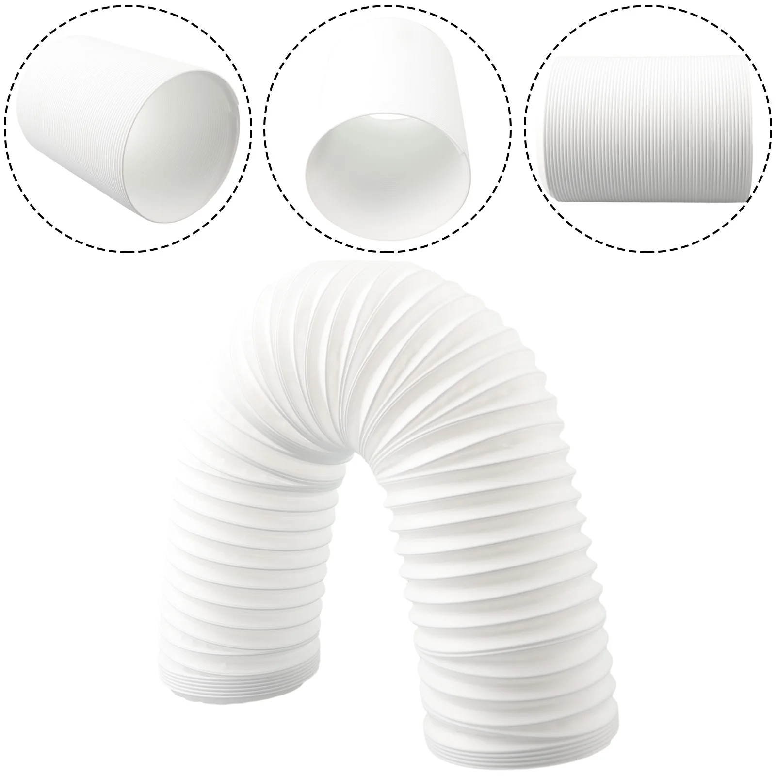 130 150mm Diameter for exhaust Hose Extension for Portable Air Conditioners with Counterclockwise Threading System