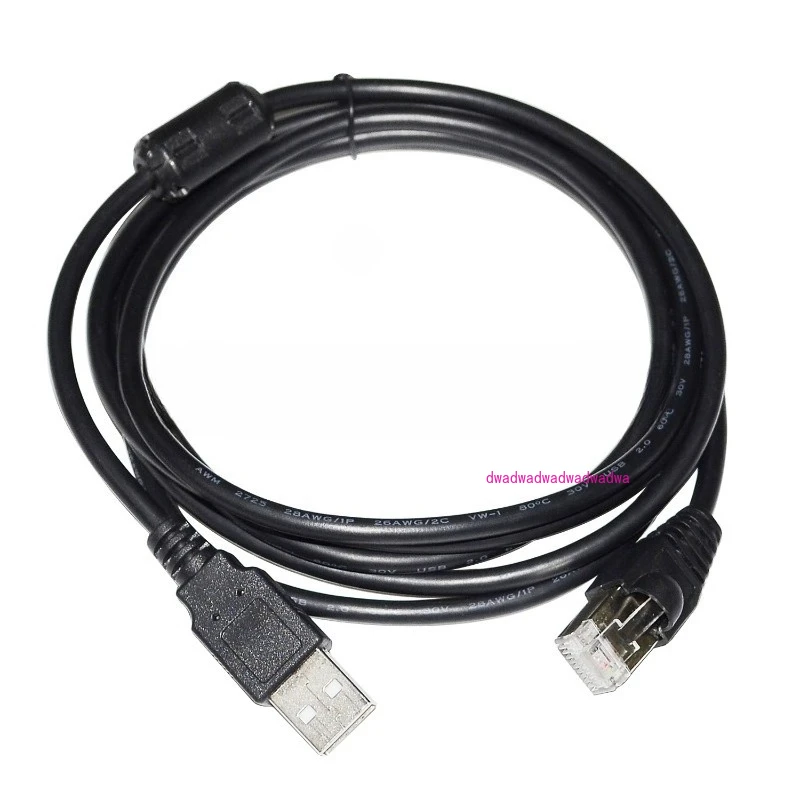 Cabo de Dados USB para RJ50 10P10C 10 Pinos, Compatível com Scanner de Código de Barras JADAK