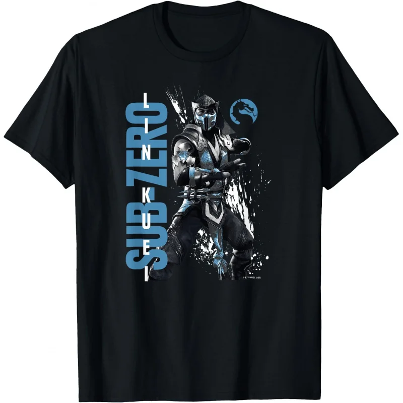 Sub Zero Lin Kuei Retro Video game Mortal Kombat Gift T shirt Unisex Gamer Tee Short Sleeve Graphic clothes All size tops S-6XL