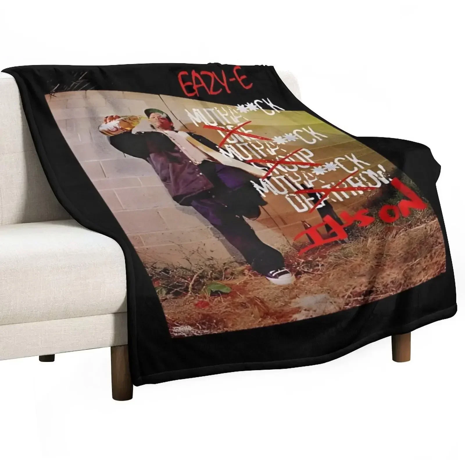 Eazy E retro Throw Blanket Hairy Luxury Designer Soft Plush Plaid Blankets