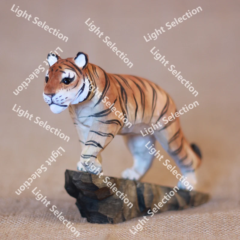 

Твердая древесина ручной работы, тигр, горный тигр, животное, креативный орнамент, резьба по дереву, ремесла, открытие, подарок