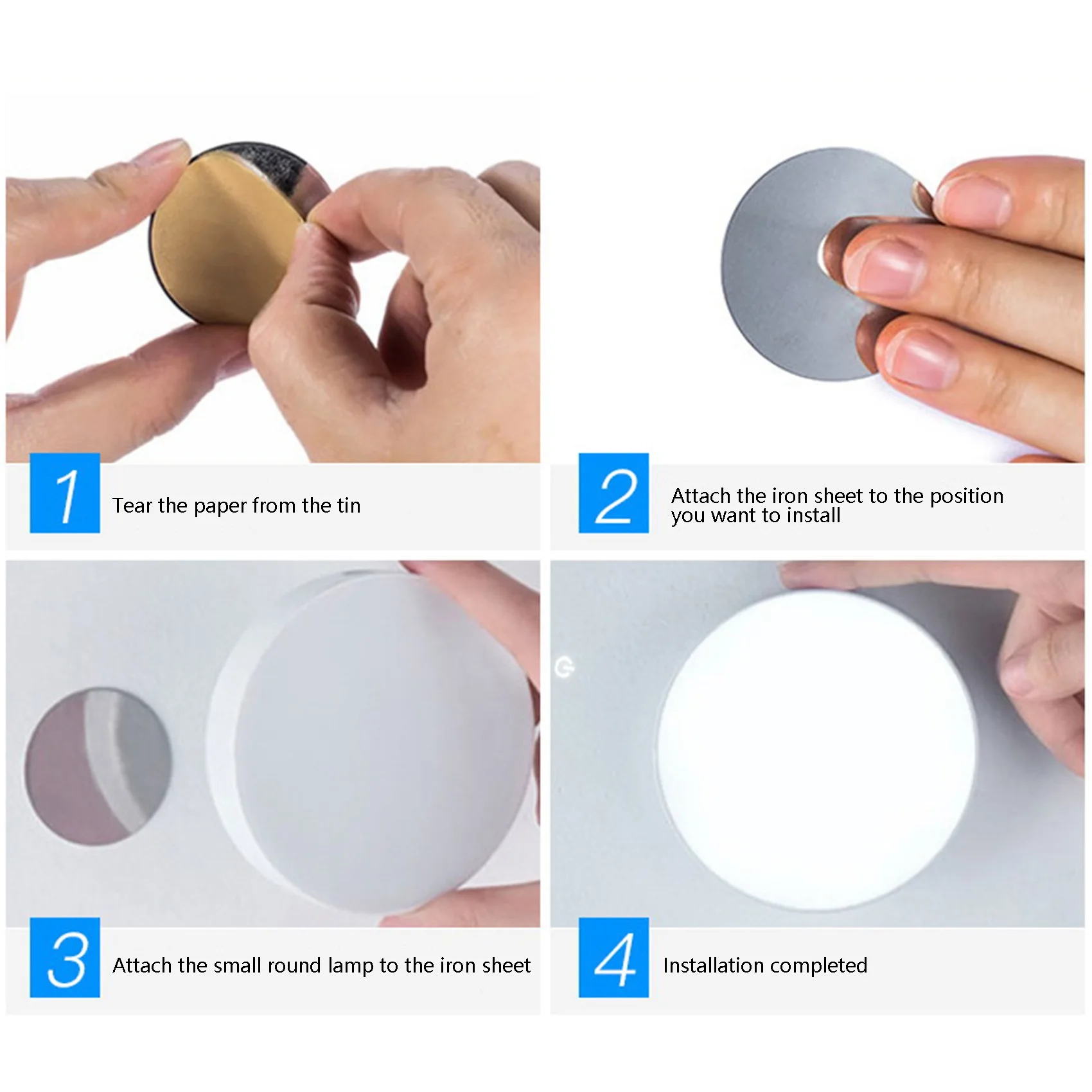 Lampu kontak dapat diredupkan, lampu Sensor LED isi ulang baterai 700MAh bawaan, untuk lemari, konter, dapur, kamar tidur